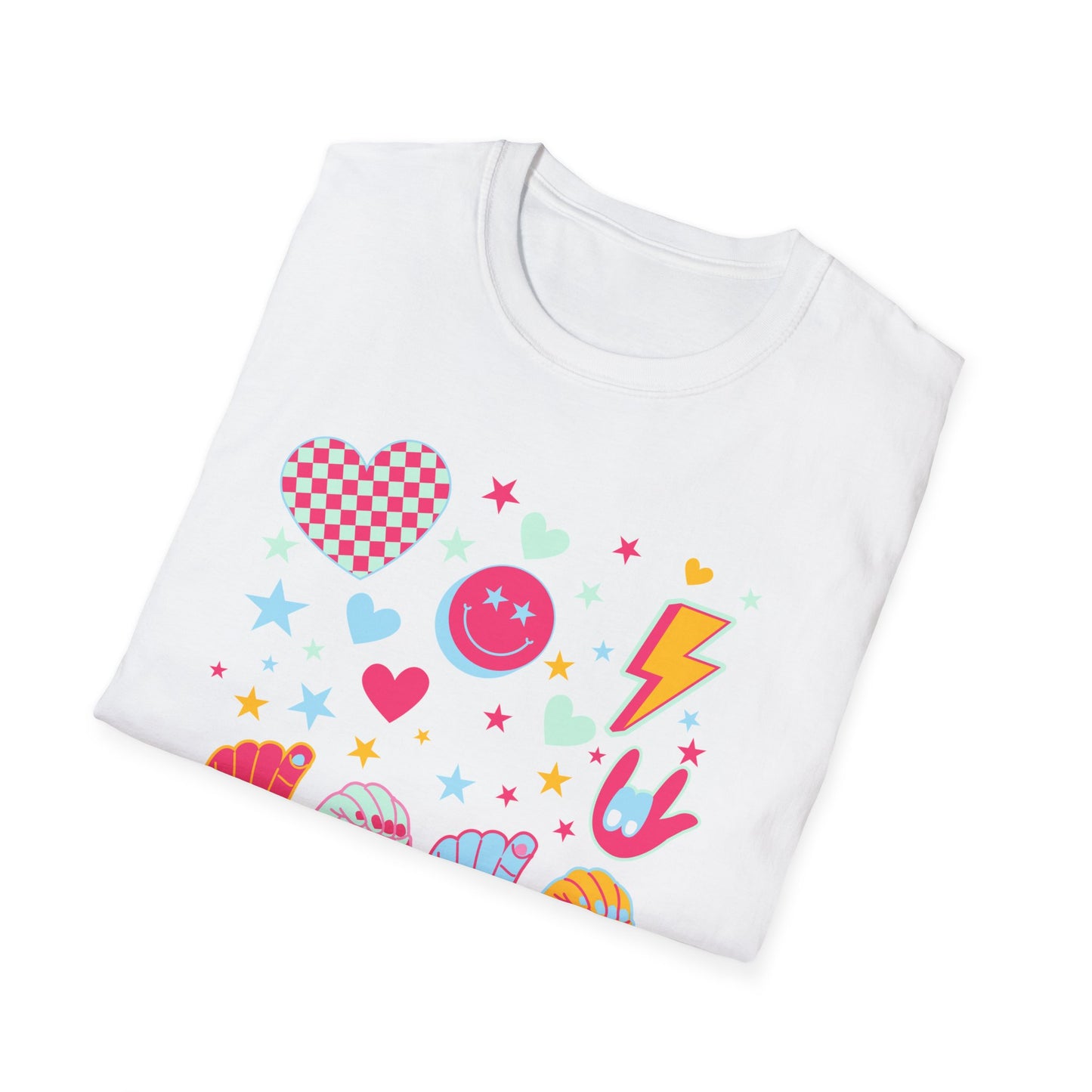 Retro ASL XOXO Hearts & Stars Tee