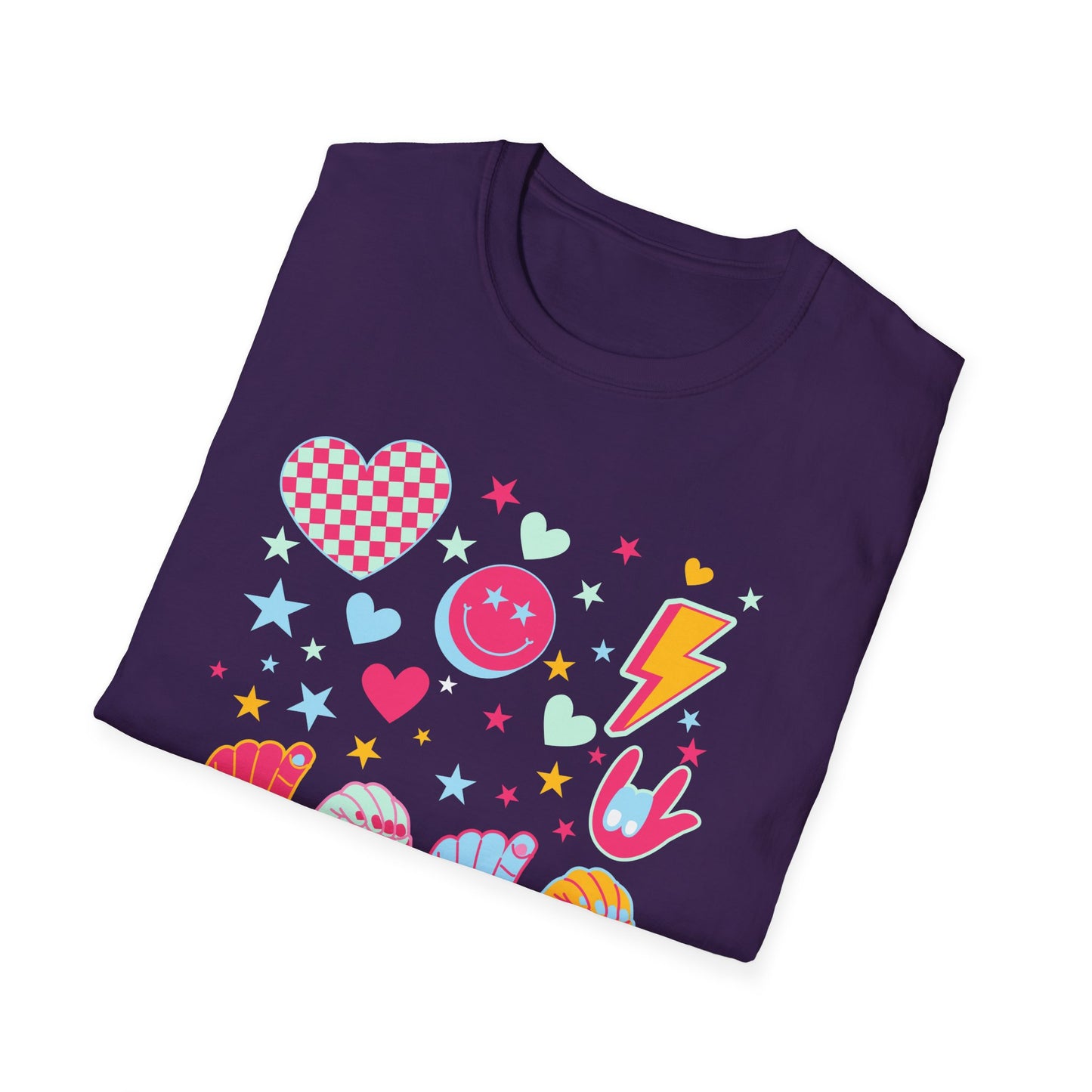 Retro ASL XOXO Hearts & Stars Tee