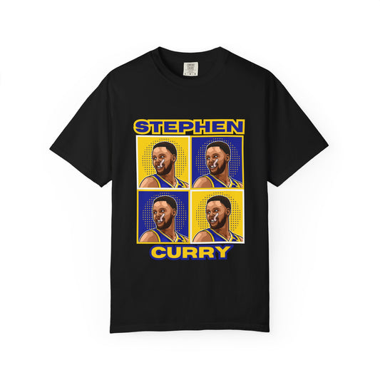Stephen Curry Block-Style Portrait Tee