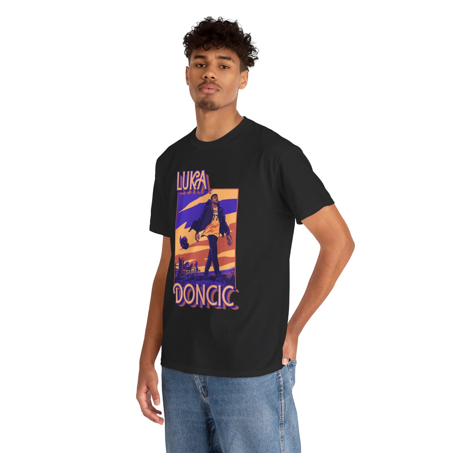 Luka Doncic Abstract Tee