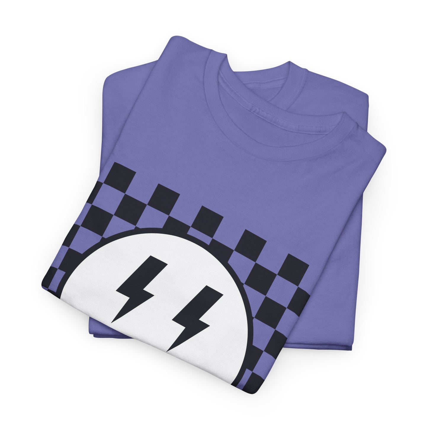 Checkered Smiley Lightning Unisex Tee