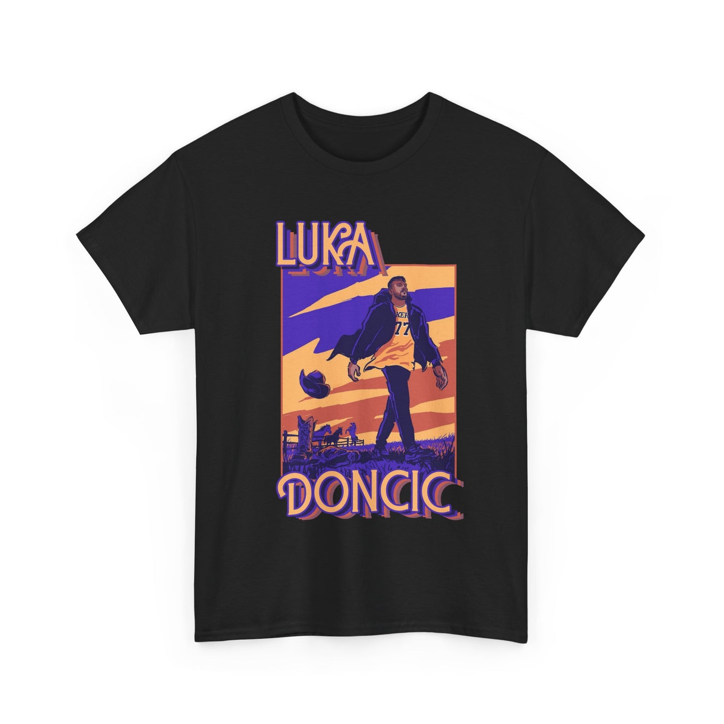 Luka Doncic Abstract Tee