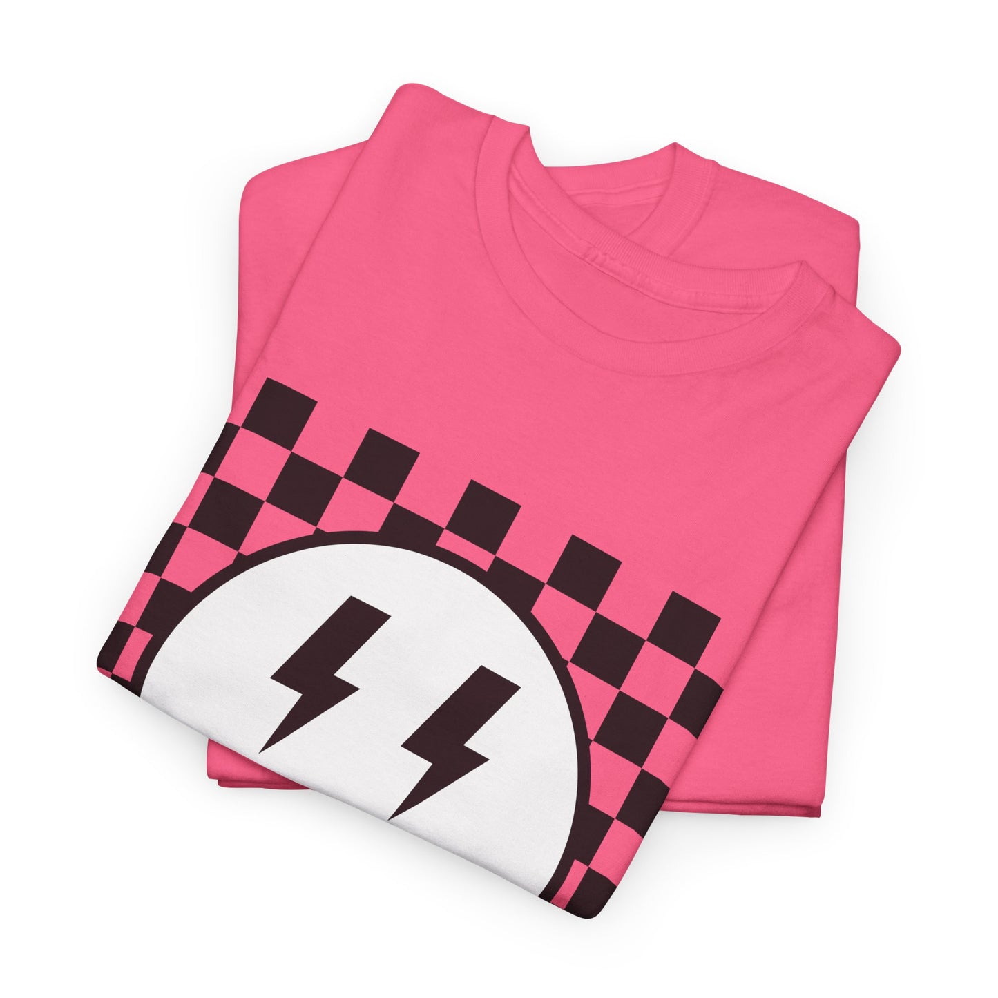 Checkered Smiley Lightning Unisex Tee