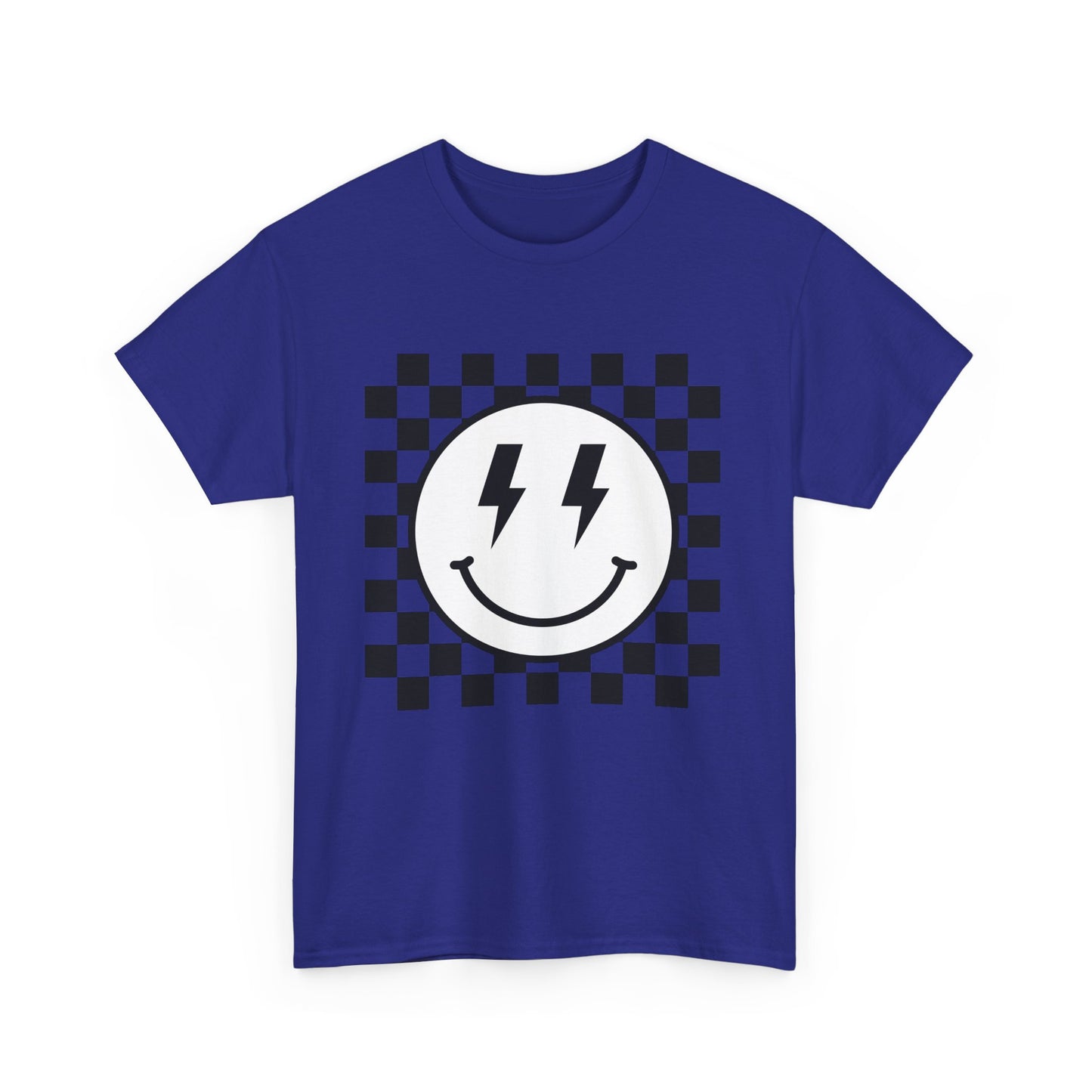 Checkered Smiley Lightning Unisex Tee