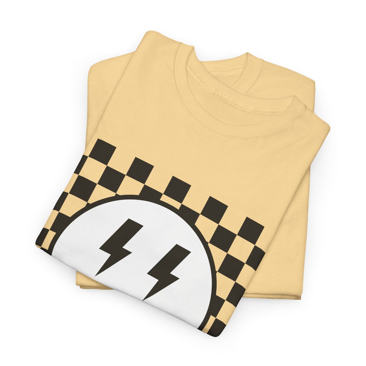Checkered Smiley Lightning Unisex Tee