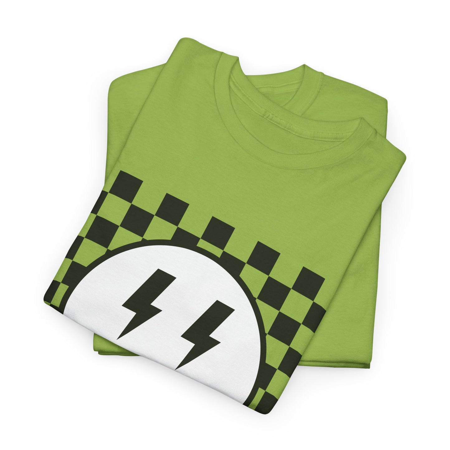 Checkered Smiley Lightning Unisex Tee