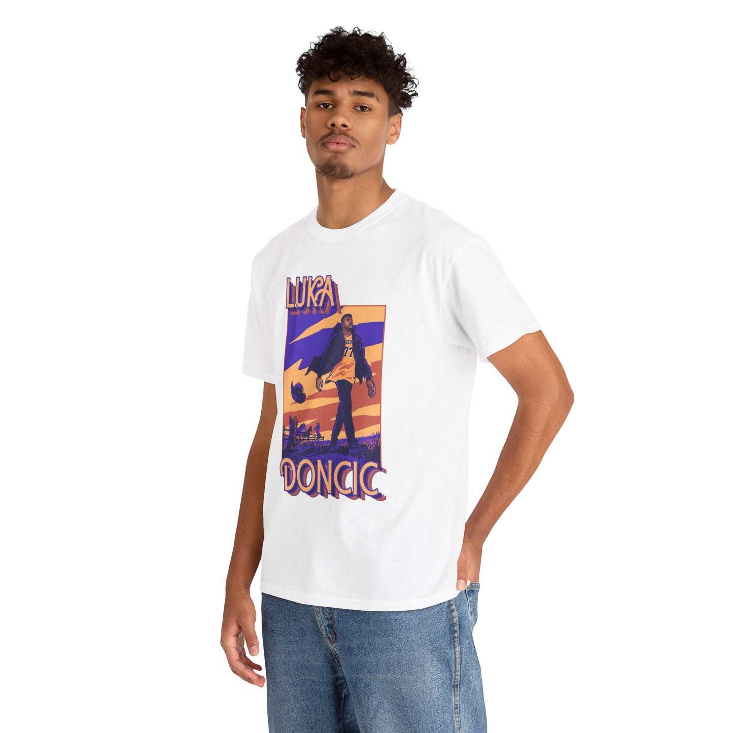 Luka Doncic Abstract Tee