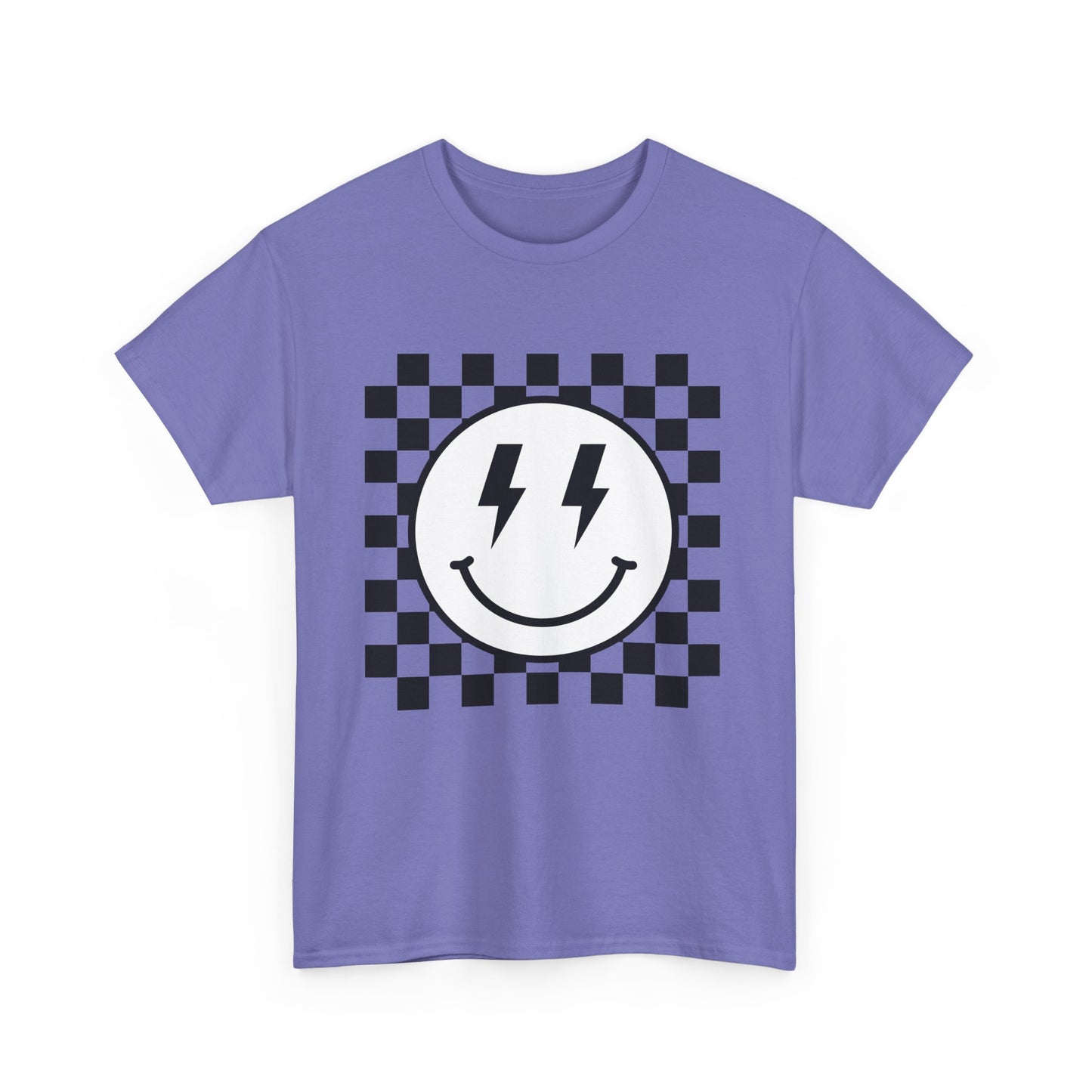 Checkered Smiley Lightning Unisex Tee