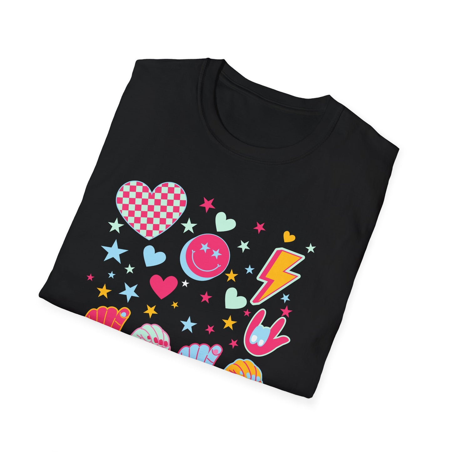 Retro ASL XOXO Hearts & Stars Tee