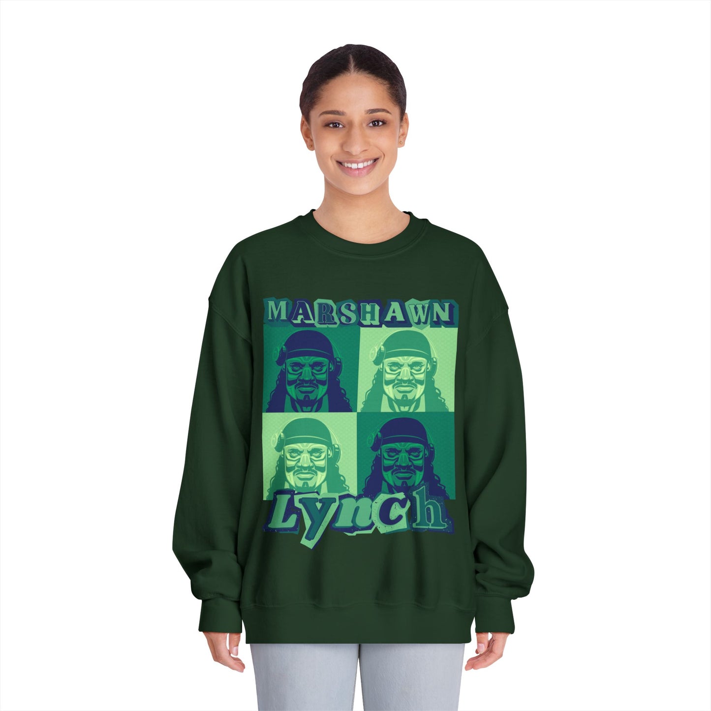 Marshawn Lynch Block-Style Sweatshirt