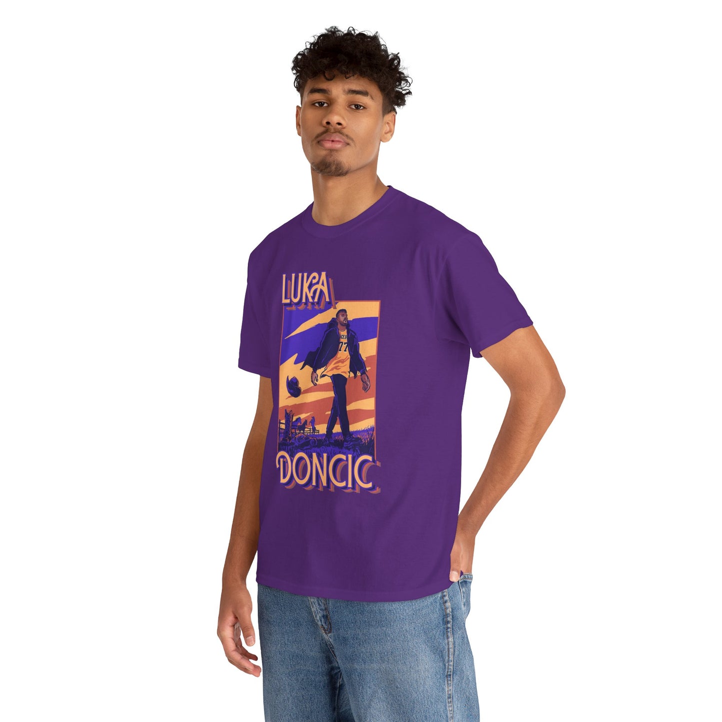 Luka Doncic Abstract Tee
