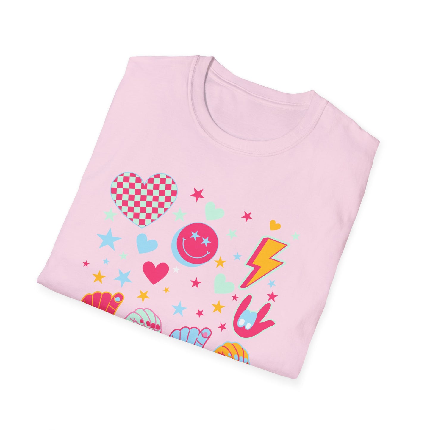 Retro ASL XOXO Hearts & Stars Tee