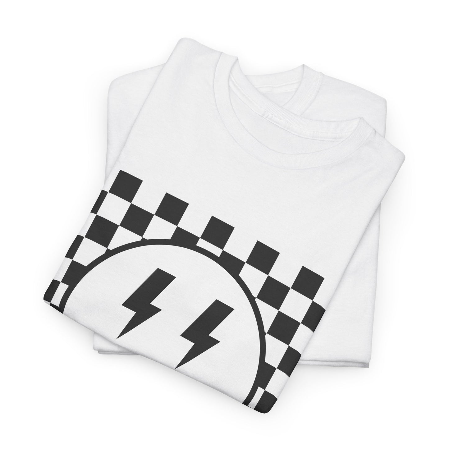Checkered Smiley Lightning Unisex Tee