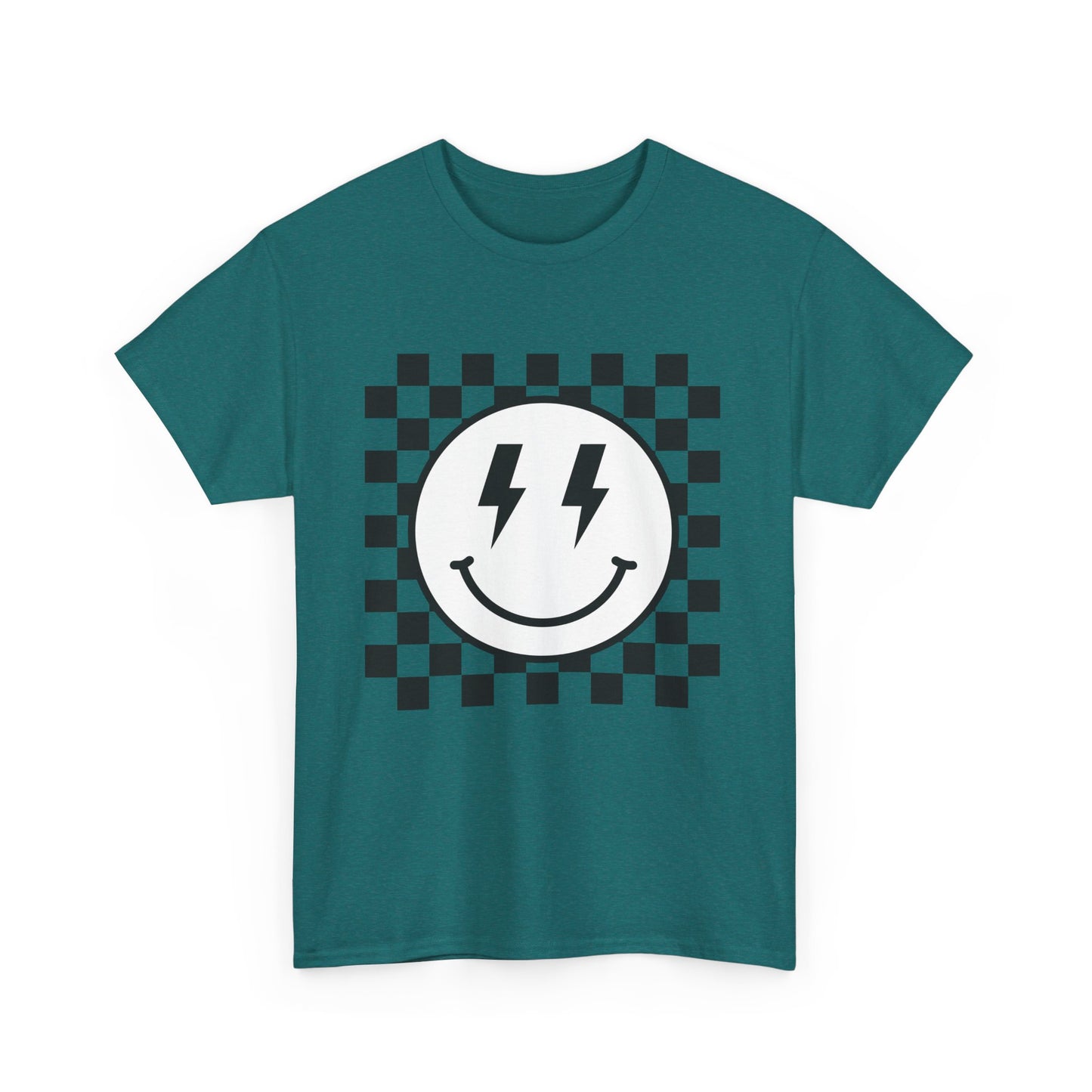 Checkered Smiley Lightning Unisex Tee
