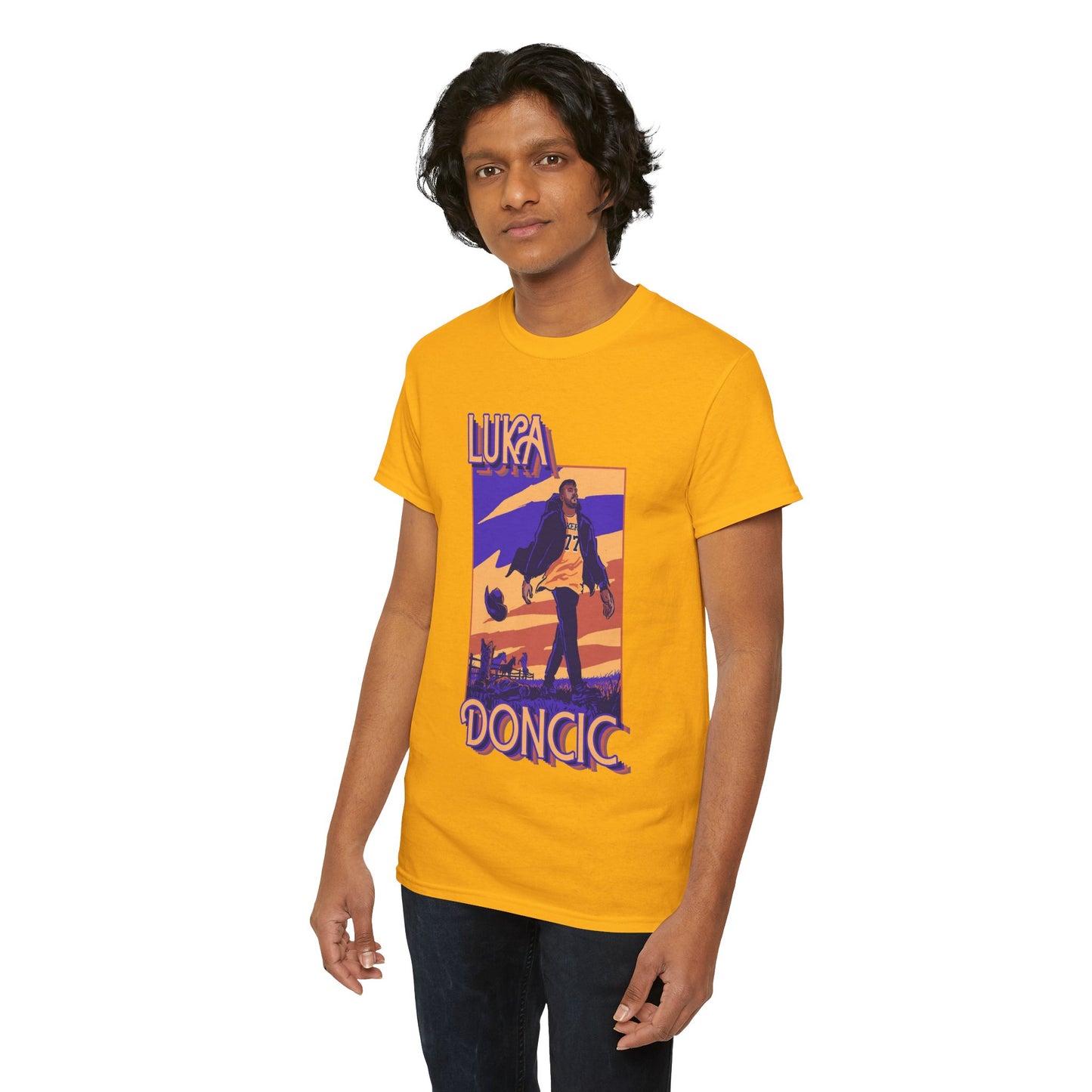 Luka Doncic Abstract Tee
