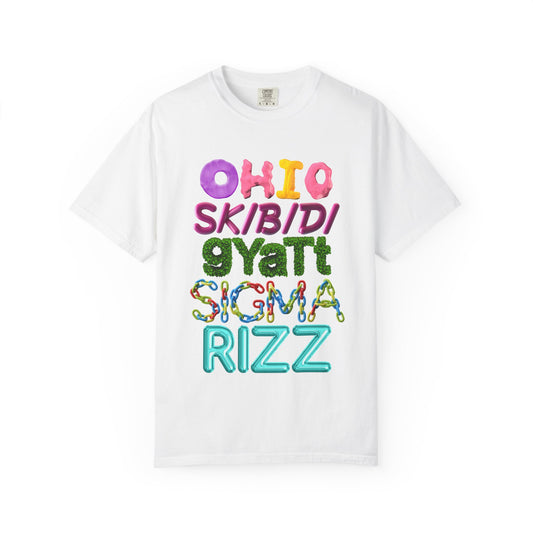 Ohio, Skibidi, Gyatt, Sigma & Rizz Pop Art Tee