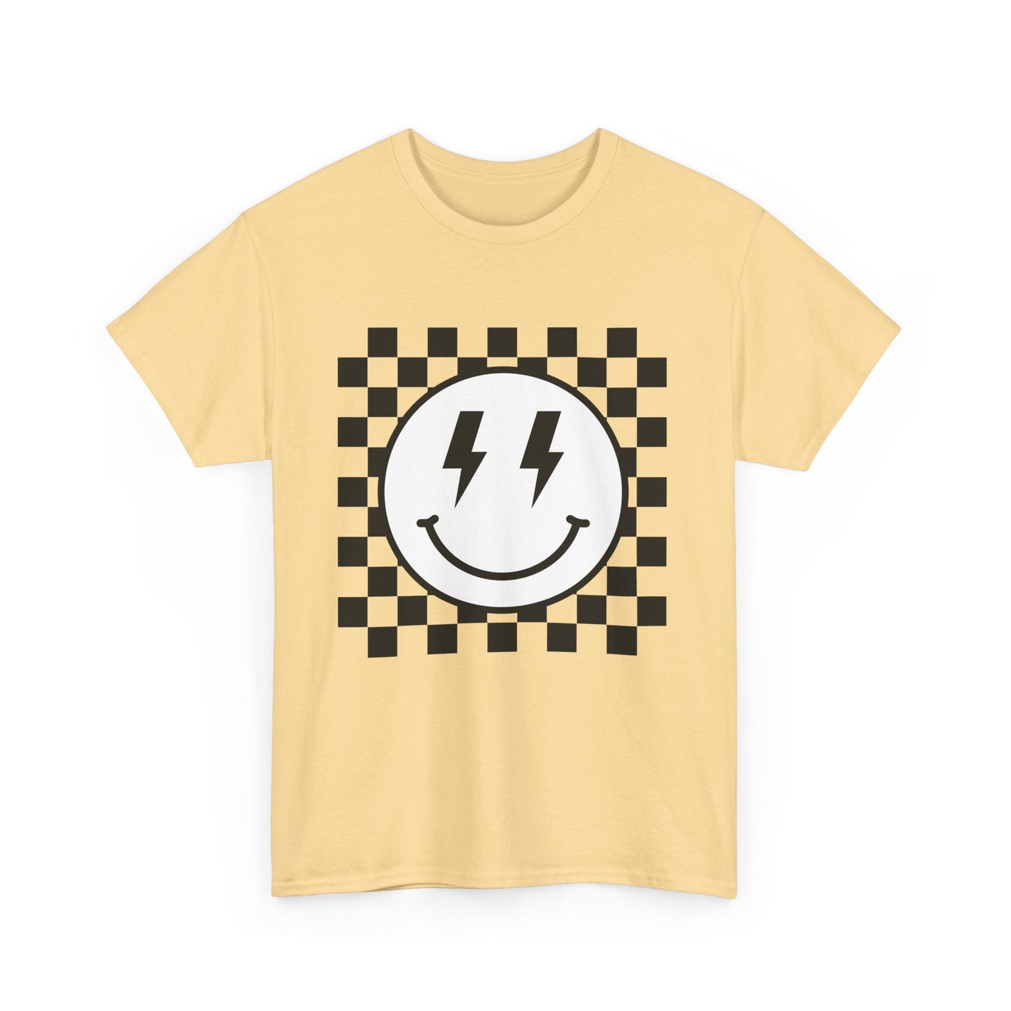Checkered Smiley Lightning Unisex Tee