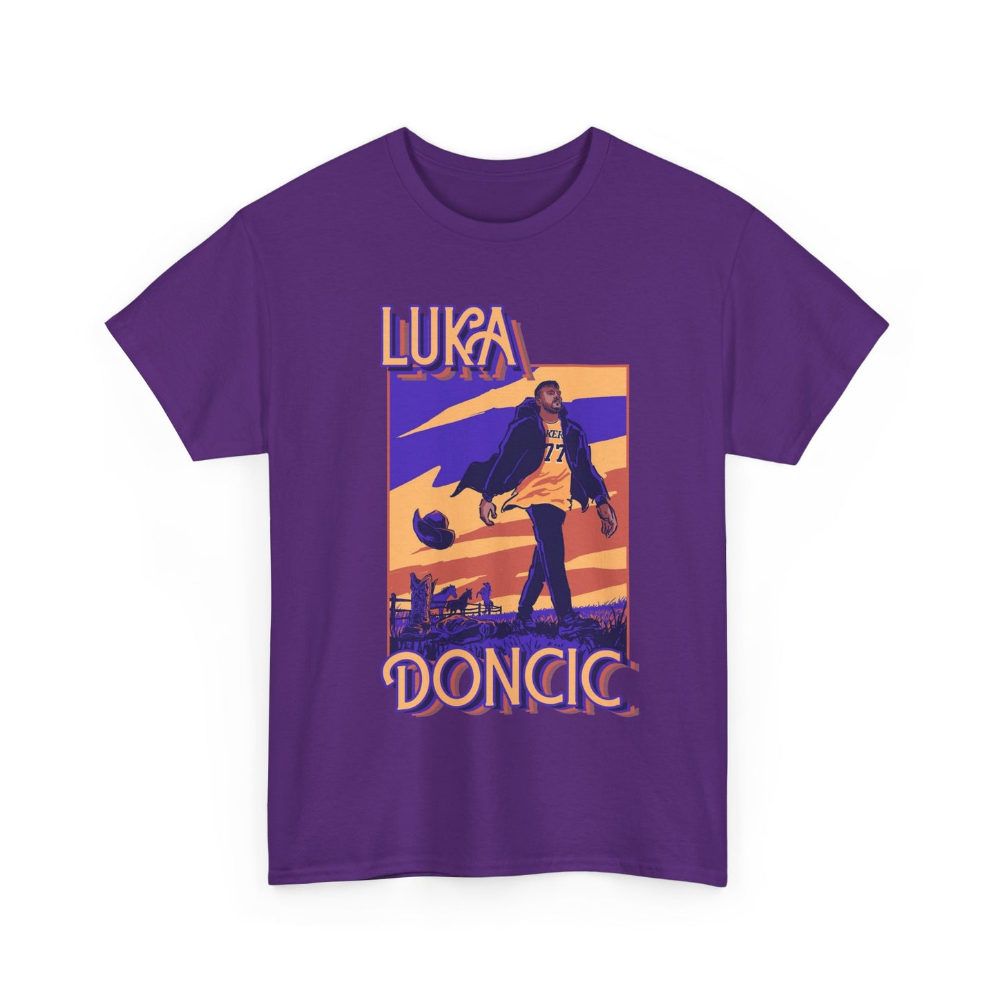Luka Doncic Abstract Tee