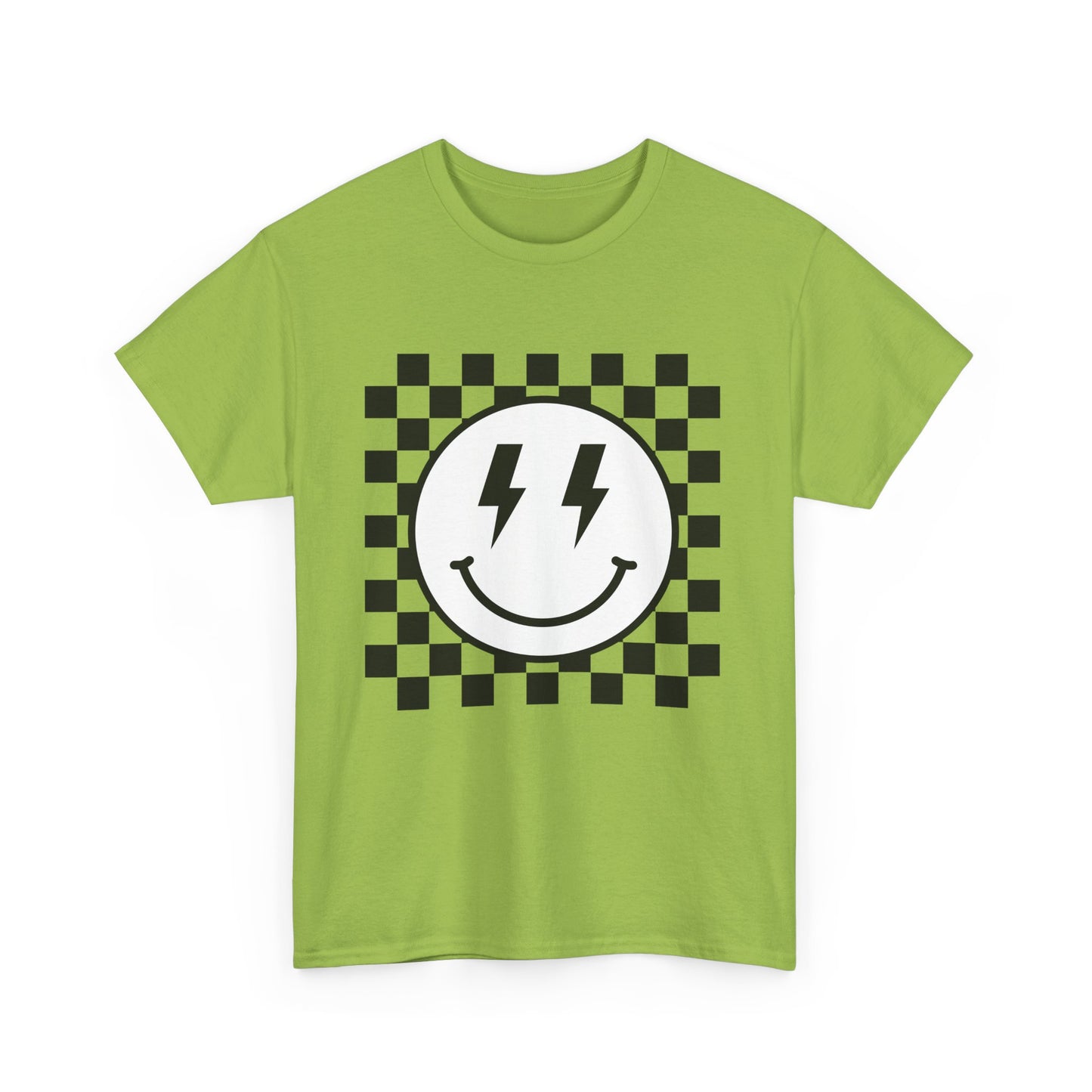 Checkered Smiley Lightning Unisex Tee
