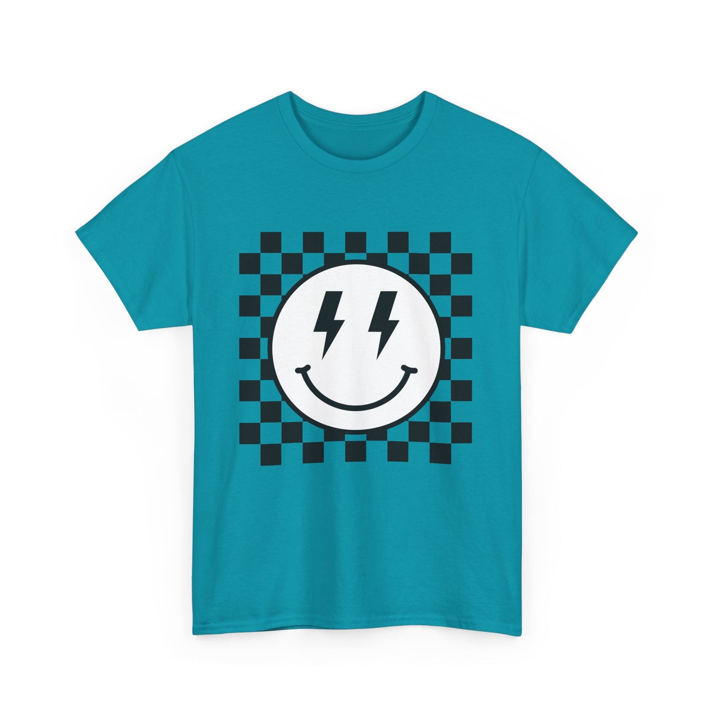 Checkered Smiley Lightning Unisex Tee