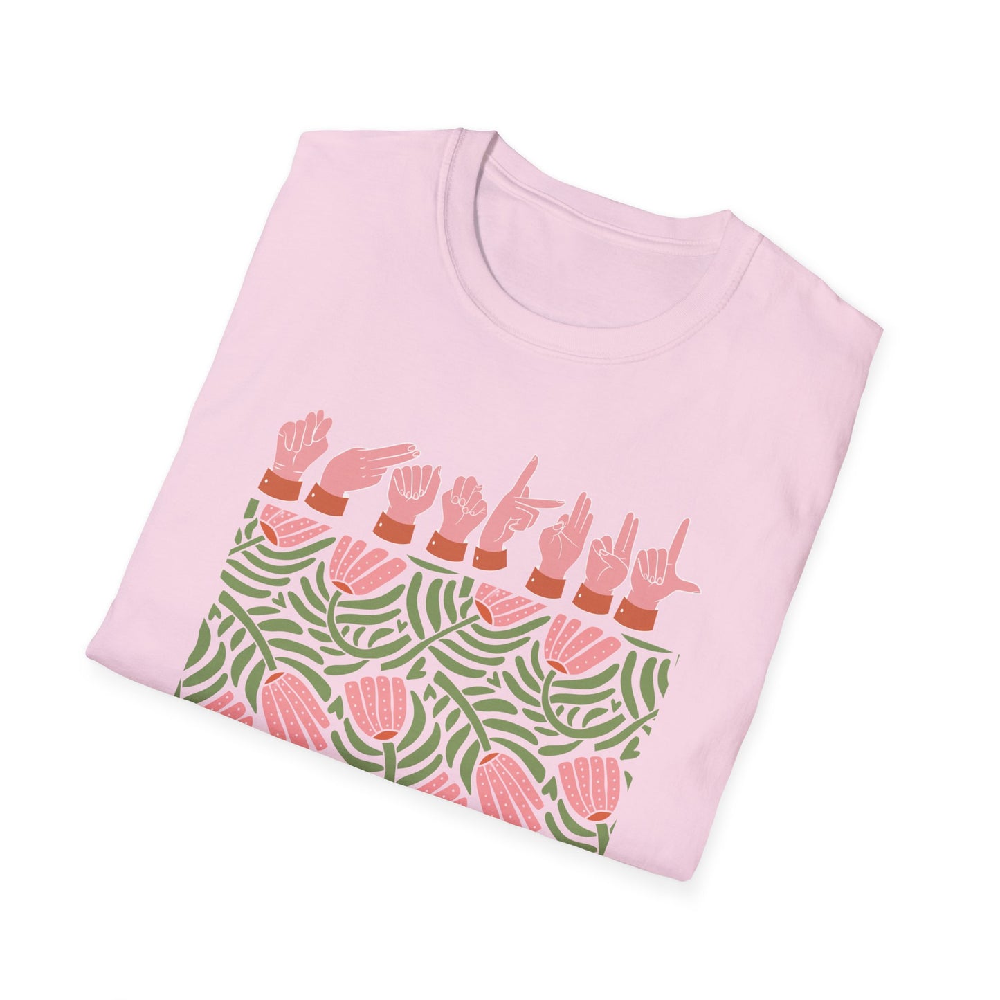 ASL Floral Thankful Tee