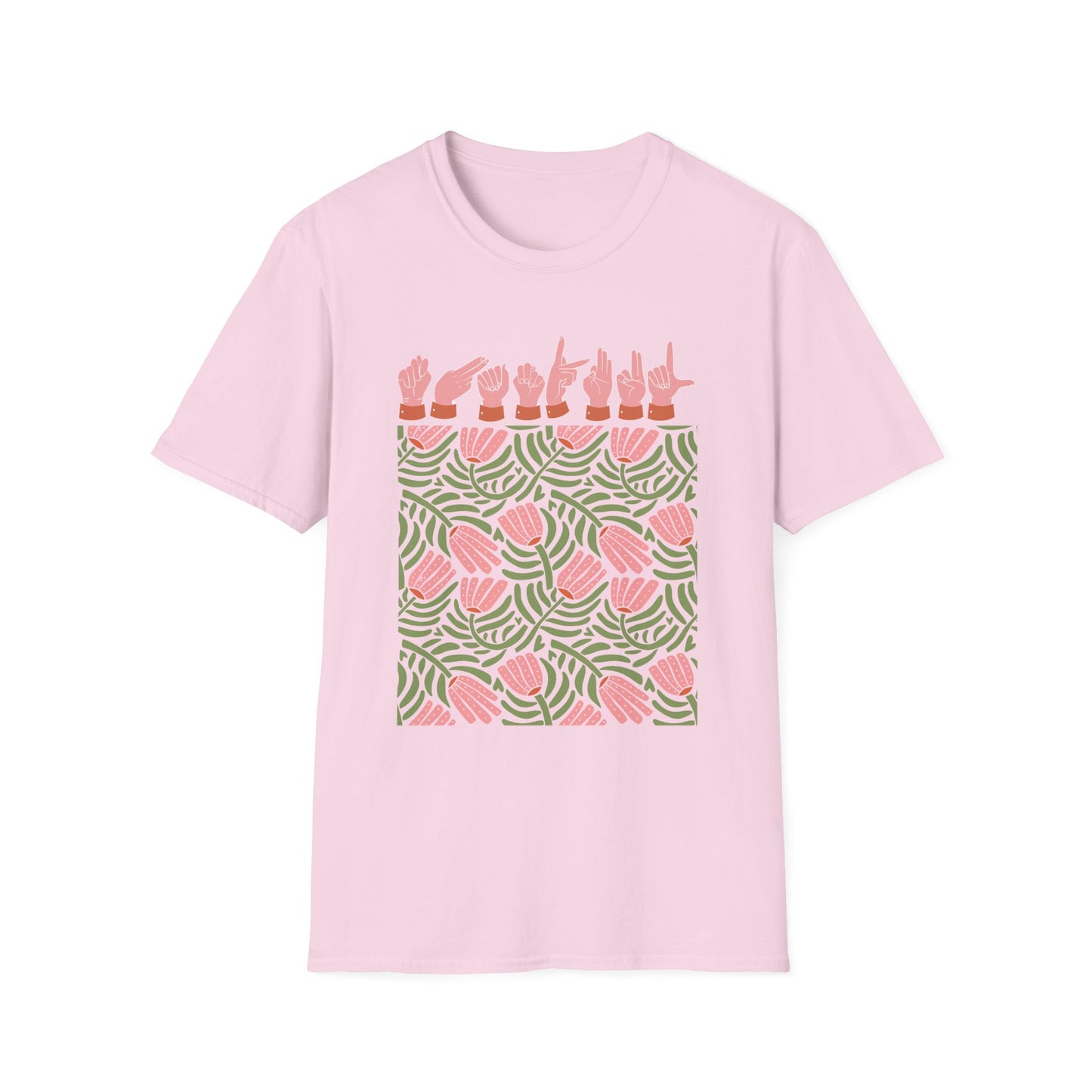 ASL Floral Thankful Tee