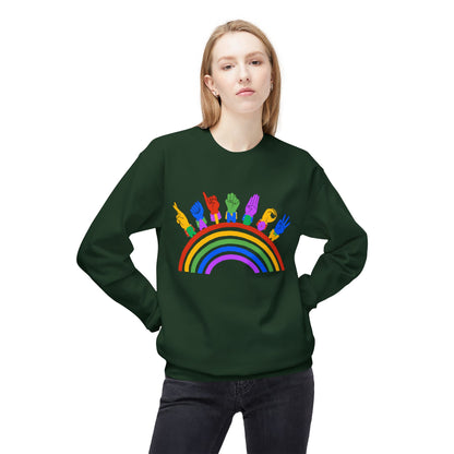 Rainbow ASL Unisex Sweatshirt