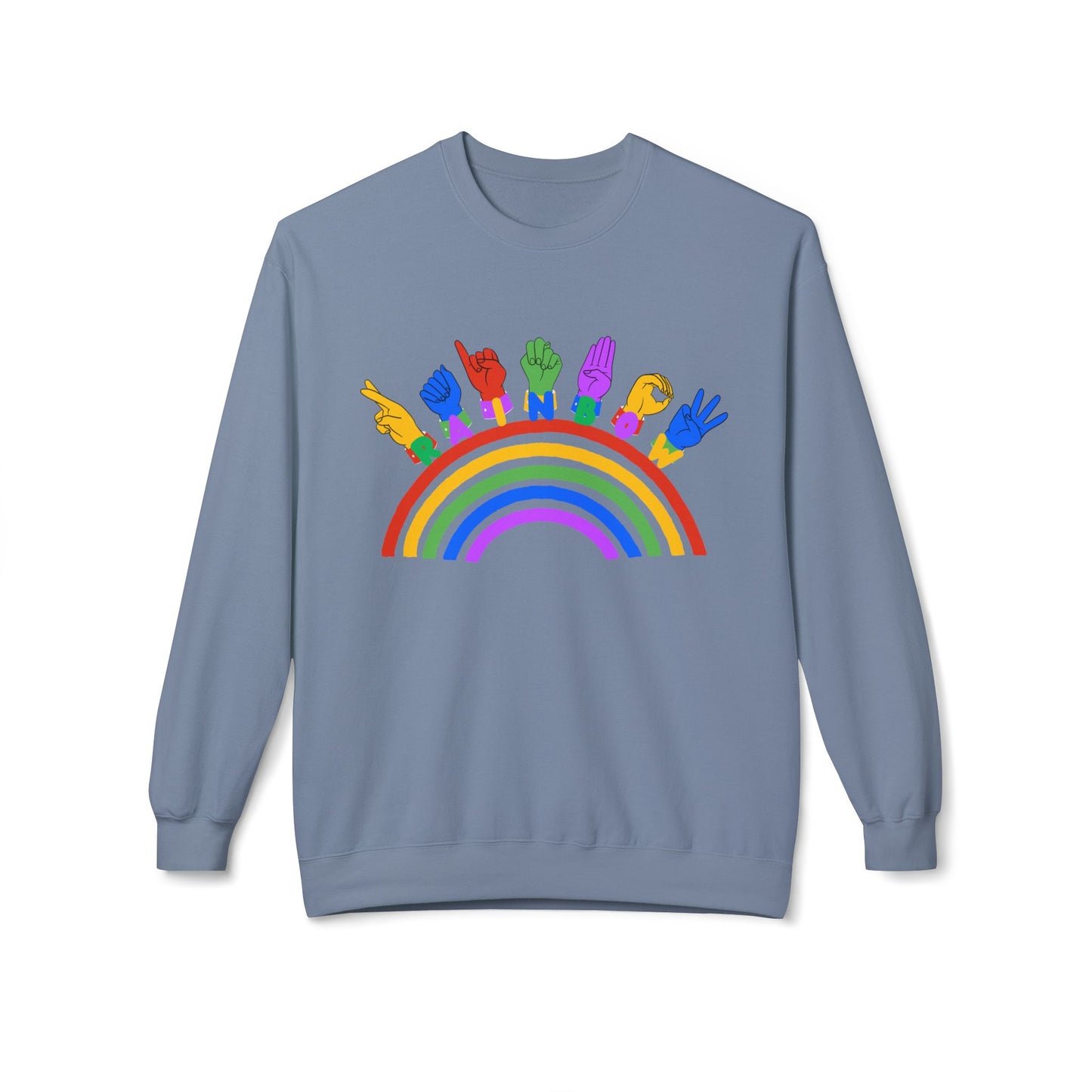 Rainbow ASL Unisex Sweatshirt