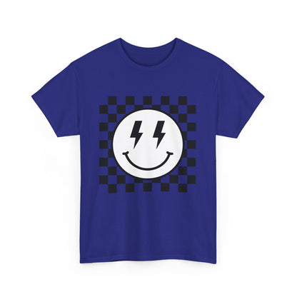 Checkered Smiley Lightning Unisex Tee