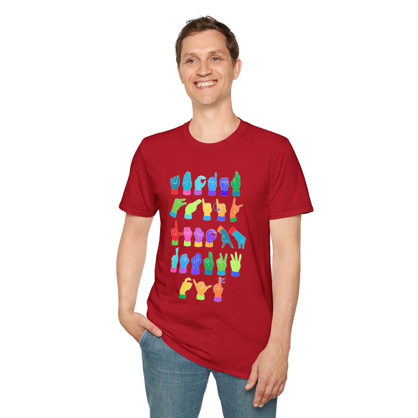 Rainbow ASL Alphabet Unisex T-Shirt