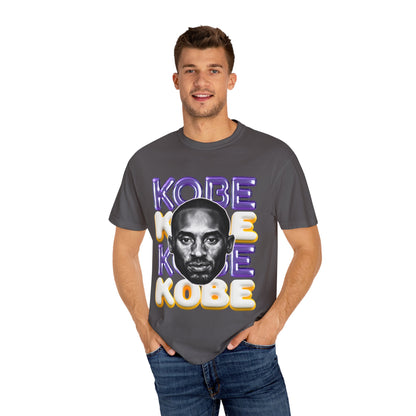 Kobe Bryant 3D Bubble Letter T-Shirt - Colorful Portrait & Bold Tribute Tee