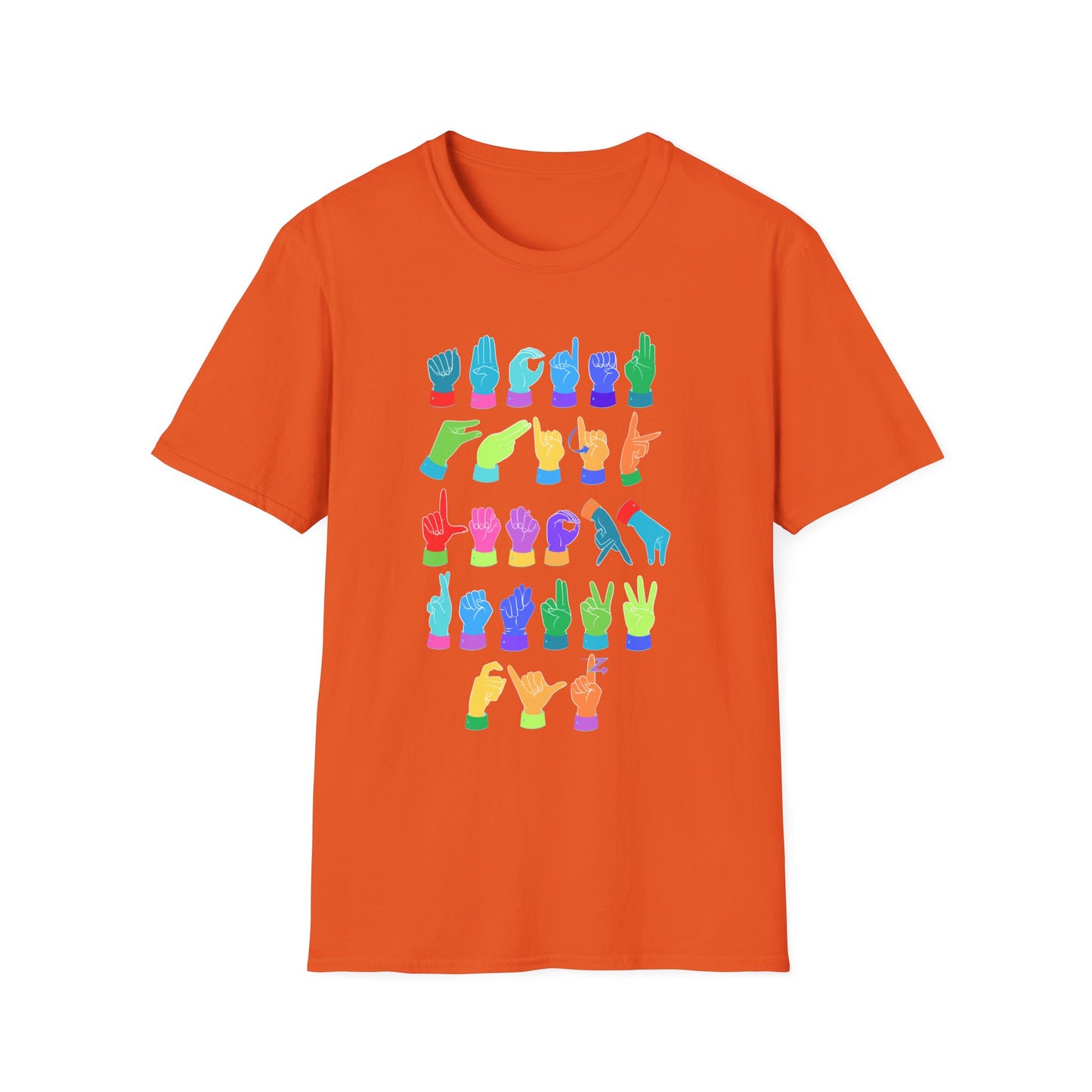 Rainbow ASL Alphabet Unisex T-Shirt