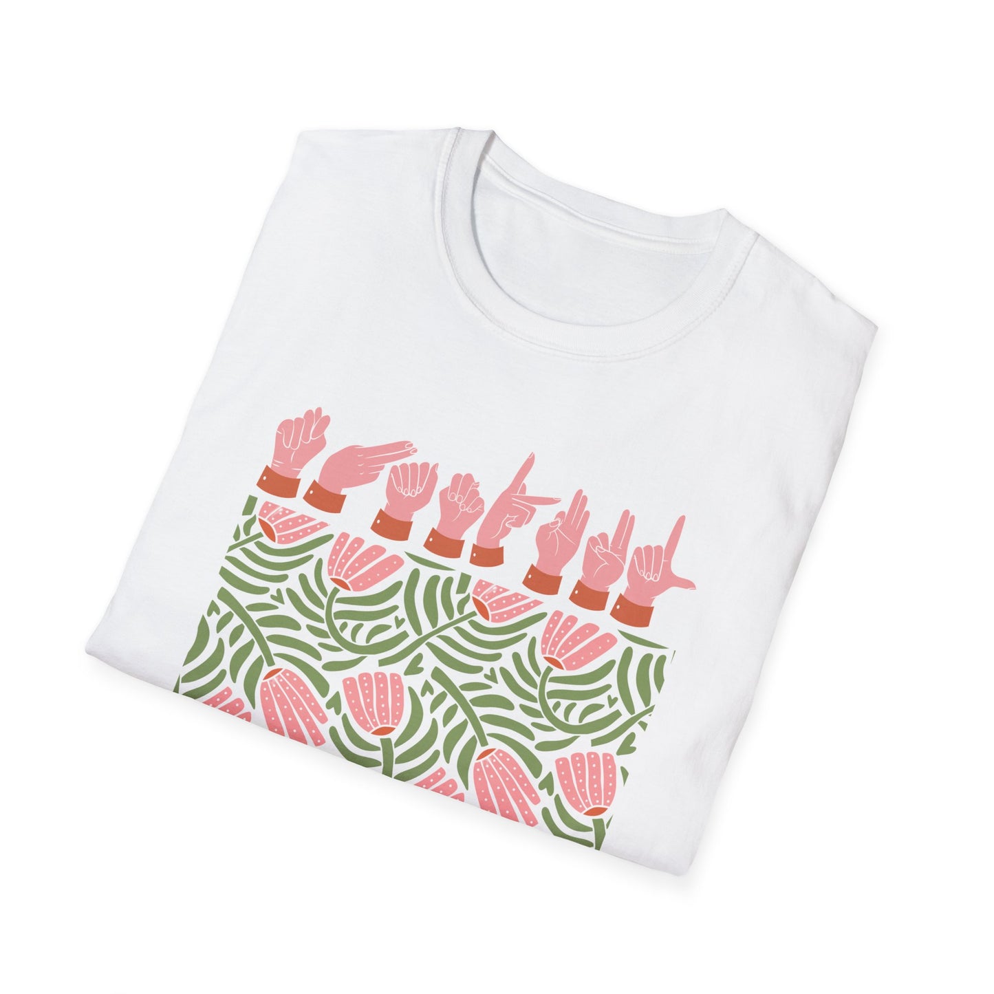 ASL Floral Thankful Tee