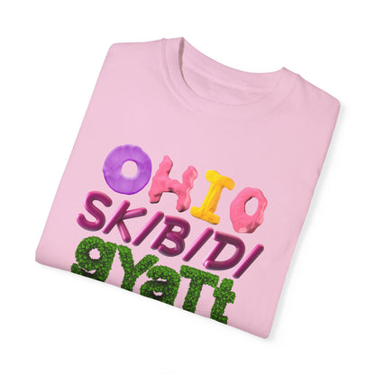 Funny 3D Colorful "Gen" Wordings T-Shirt – Bold Ohio, Skibidi, Gyatt, Sigma & Rizz Pop Art