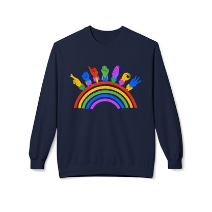 Rainbow ASL Unisex Sweatshirt