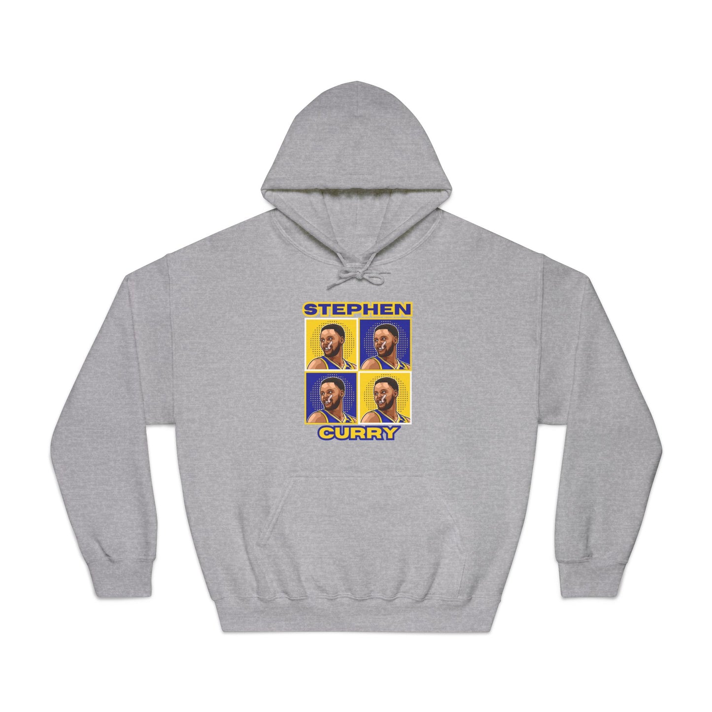 Stephen Curry Block-Style Colorful Portrait Hoodie Basketball Streetwear