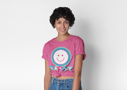 ASL Happy Smile Unisex Softstyle T-Shirt - Positive Vibes Apparel American Sign Language