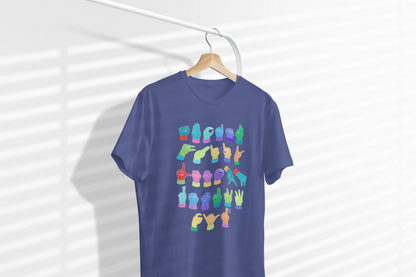 Rainbow ASL Alphabet Unisex T-Shirt