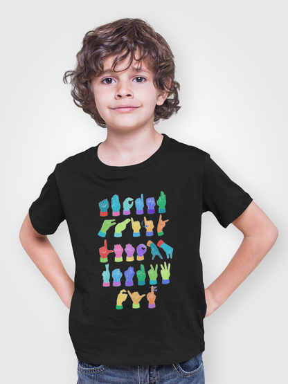 Rainbow ASL Alphabet Unisex T-Shirt