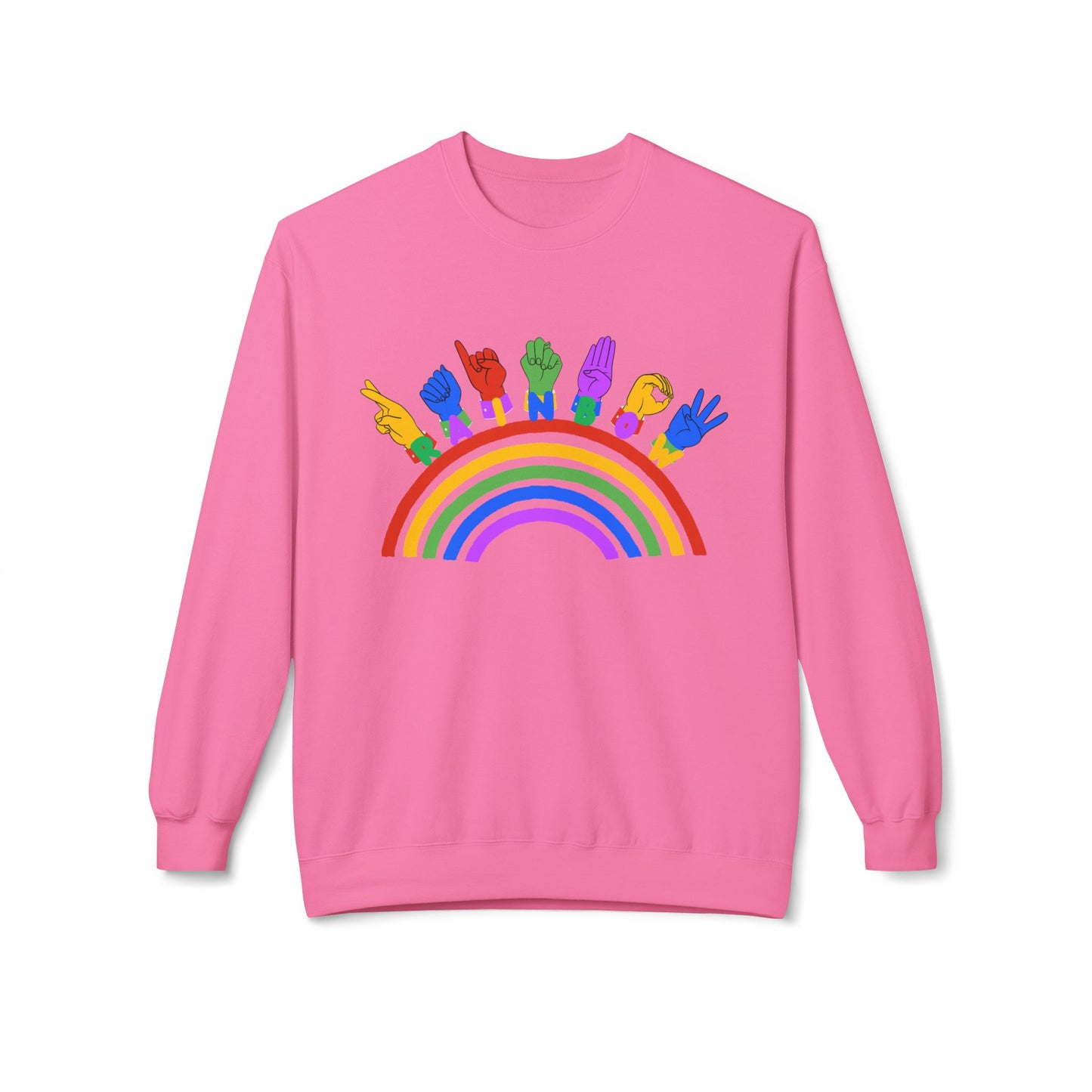 Rainbow ASL Unisex Sweatshirt