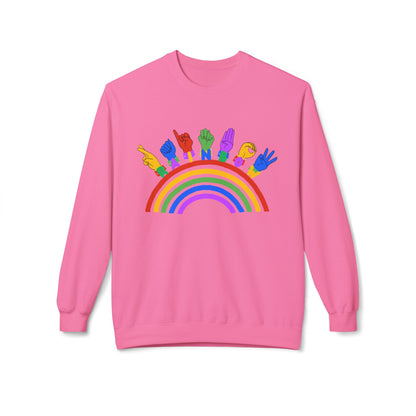 Rainbow ASL Unisex Sweatshirt