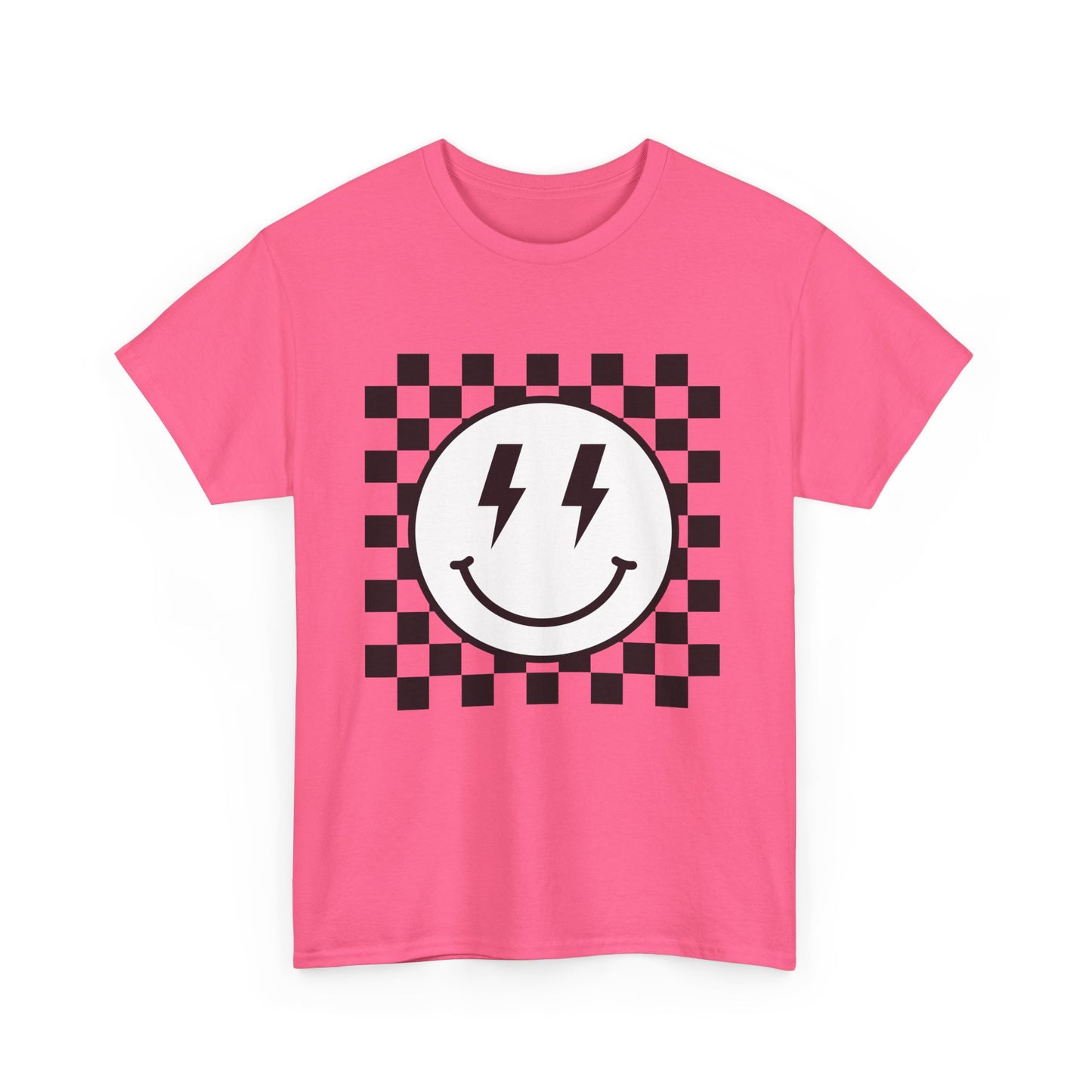 Checkered Smiley Lightning Unisex Tee