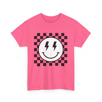 Checkered Smiley Lightning Unisex Tee