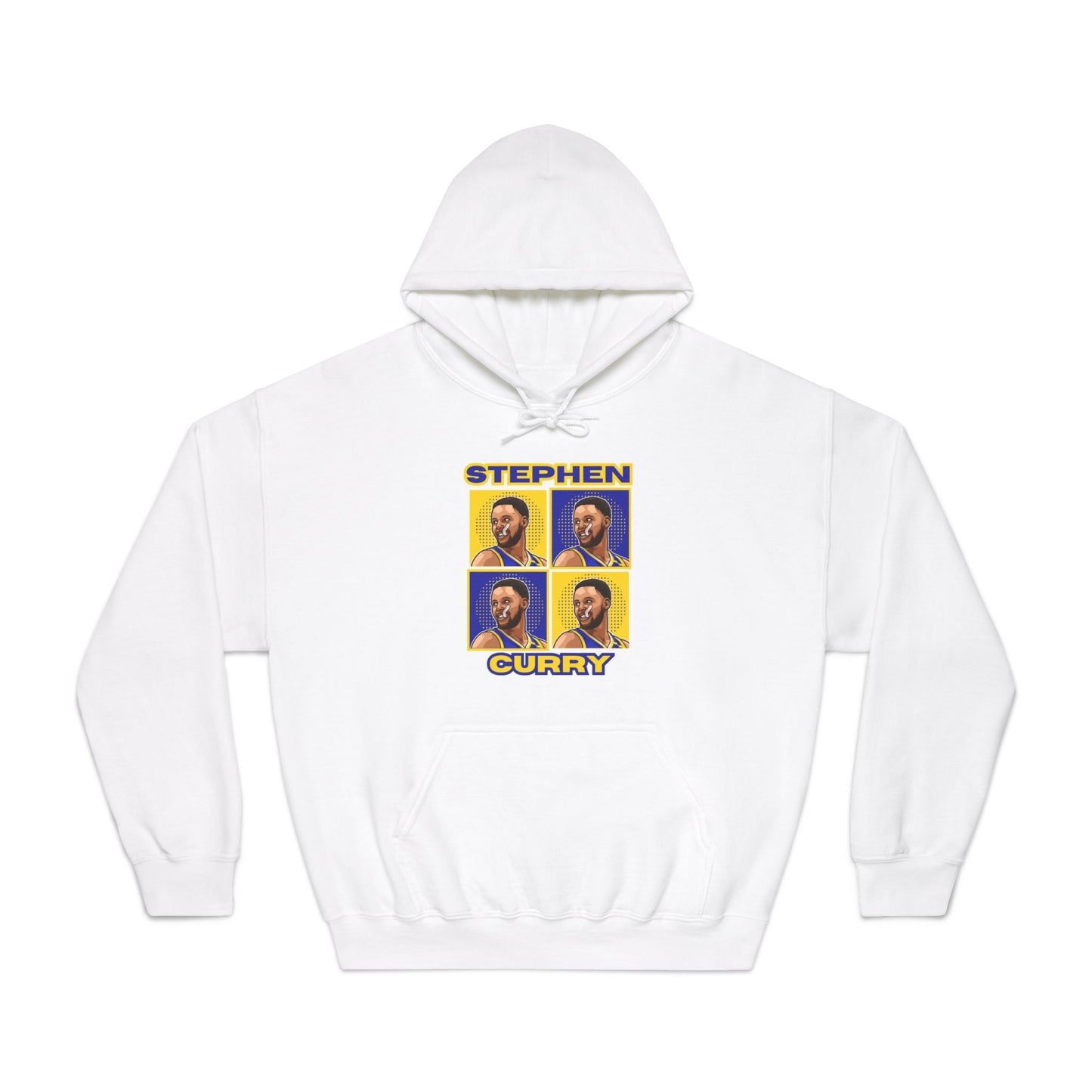 Stephen Curry Block-Style Colorful Portrait Hoodie Basketball Streetwear