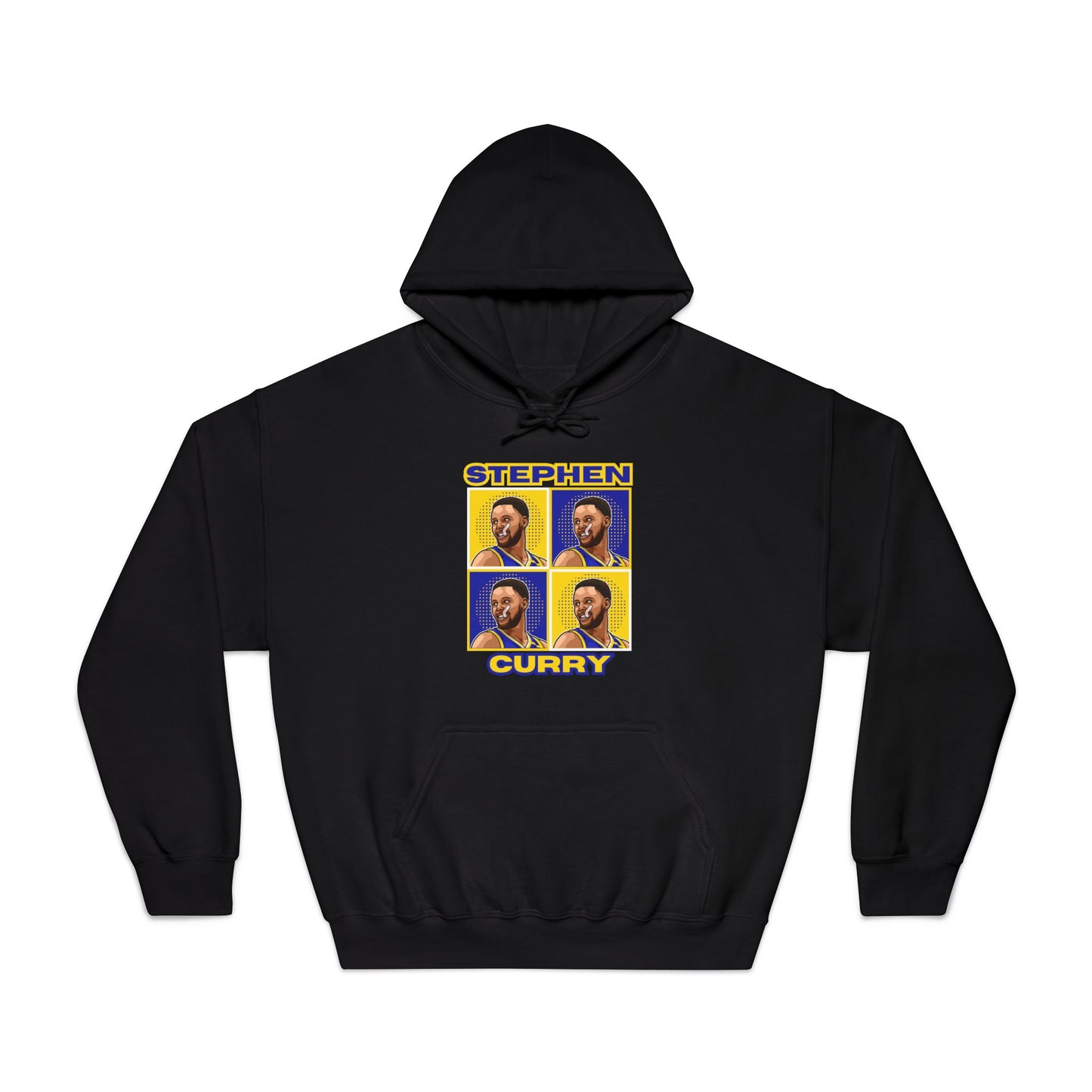 Stephen Curry Block-Style Colorful Portrait Hoodie Basketball Streetwear