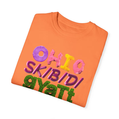 Funny 3D Colorful "Gen" Wordings T-Shirt – Bold Ohio, Skibidi, Gyatt, Sigma & Rizz Pop Art