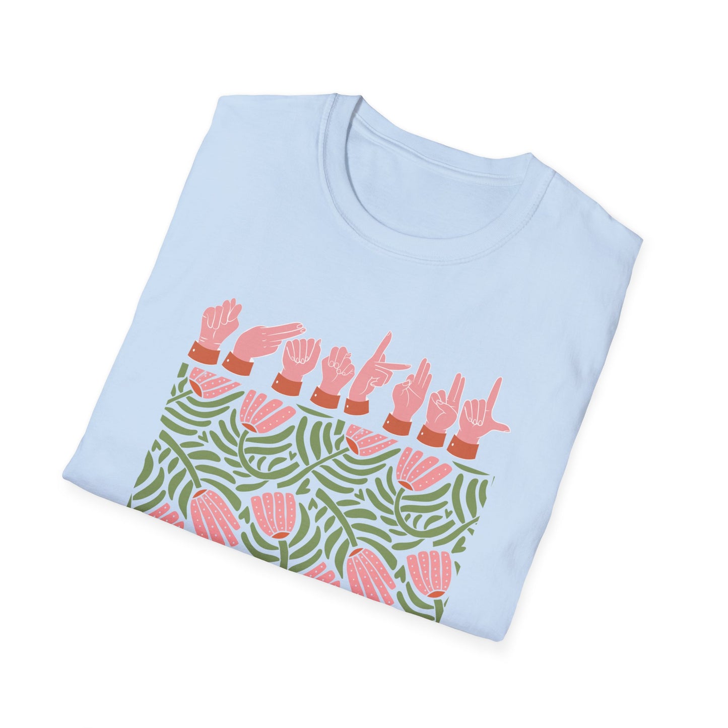 ASL Floral Thankful Tee