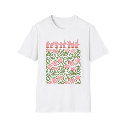 ASL Floral Thankful Tee