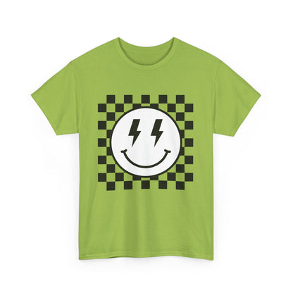 Checkered Smiley Lightning Unisex Tee