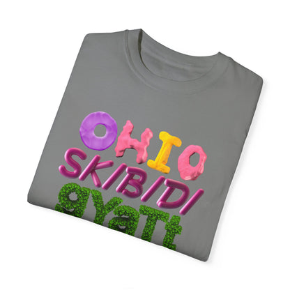 Funny 3D Colorful "Gen" Wordings T-Shirt – Bold Ohio, Skibidi, Gyatt, Sigma & Rizz Pop Art